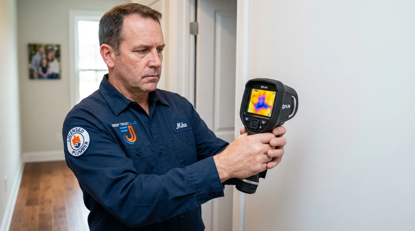 Thermal imaging leak detection by Johns Plumbing LLC in Muldrow